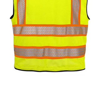 Gilet de sécurité réfléchissant multi-poches pour travailleurs, vêtements de travail colorés pour la construction, vente en gros - Product Image 3