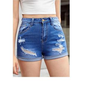 Wholesale Price Women High Quality Ripped Denim <b>Short</b> Cotton Jeans 100% Vintage Wash Distressed Denim Women <b>Shorts</b> Jean Pant - Product Image 5