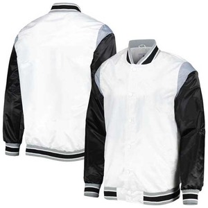 เสื้อแจ็กเก็ตผู้ชายแนวสตรีทเสื้อแจ็กเก็ตเบสบอลวิทยาลัยสีตัดกันดีไซน์บริการ OEM ของผู้ชายสำหรับฤดูหนาว - Product Image 2