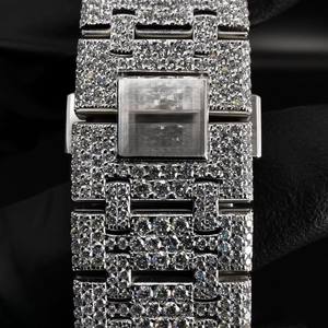 Reloj Mecánico Personalizado de Alta Gama para Hombre, con Incrustaciones de Diamantes de Laboratorio Hechas a Mano, Acero Inoxidable, Moissanita Helada, Automático de Lujo - Product Image 3
