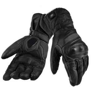 Urban Rider Gants de cyclisme en cuir de vachette Utilisation hivernale Antidérapant Demi-doigt unisexe pour la moto - Product Image 2