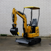 0.6 Ton 0.8 Ton 1.3 Ton Mini Excavator Hidrolik Kompak Crawler Digger untuk Pekerjaan Utilitas di Halaman Belakang