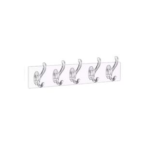 Gancio adesivo trasparente a 5 maniche in SILICONE (4453) - Product Image 1
