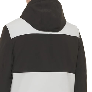 Chaqueta inferior abierta con capucha de concha blanda rellena para hombre con forro completo de Sherpa Chaqueta Softshell personalizada para hombre - Product Image 2