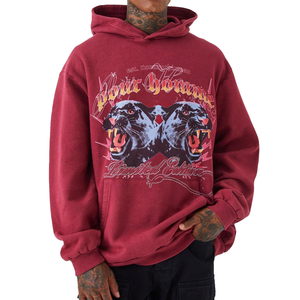 Sweat à capuche Streetwear personnalisable OEM de haute qualité Coupe ajustée relax Ne se décolore jamais Vente en gros directe d'usine avec col à capuche - Product Image 1