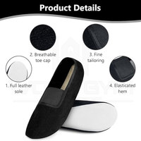 Zapatos de gimnasia, suela de cuero superior de algodón suave, antideslizante, duraderos, cómodos, zapatos de Ballet Unisex para entrenamiento de baile