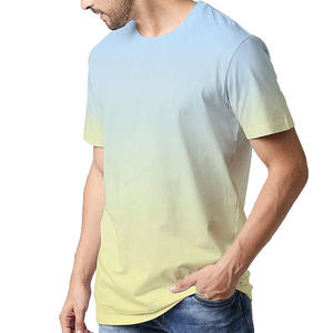 Nueva llegada 2025, venta al por mayor, camiseta transpirable ecológica de alta calidad para hombre, poliéster/algodón, ajuste Regular, manga corta de verano - Product Image 5