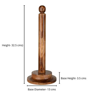 Portarrollos de Papel Higiénico de Madera Natural de Diseño Antiguo, Decorativo para el Hogar y el Baño, Portarrollos de Mesa - Product Image 6