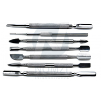 Nouveauté 2023 : Repousse-cuticules double tête en acier inoxydable de haute qualité, antidérapant, outils de nettoyage des ongles, accessoires de manucure personnalisables