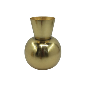 Plateau de service ovale en métal de forme vintage en aluminium avec finition en laiton mat martelé fait à la main - Product Image 4