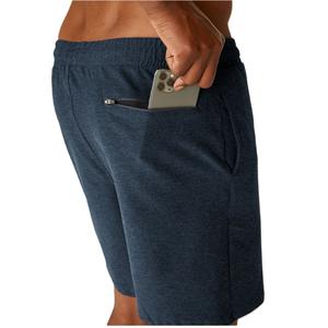 กางเกงขาสั้นเล่นกีฬาของผู้ชายผ้าฝ้ายเทอร์รี่ทำจาก100% เป็นมิตรกับสิ่งแวดล้อมผ้าแคชชวลสำหรับสวมใส่ในฤดูร้อน - Product Image 5