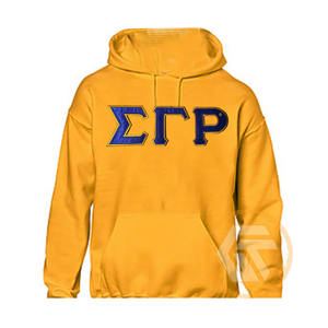 เสื้อฮู้ดแขนยาวผ้าฝ้ายฟลีซ 500 กรัม ปักโลโก้ด้านหน้า รุ่น GREEK TREASURES Customized Sigma Gamma Rho เป็นมิตรกับสิ่งแวดล้อม เหมาะสำหรับฤดูหนาว - Product Image 2