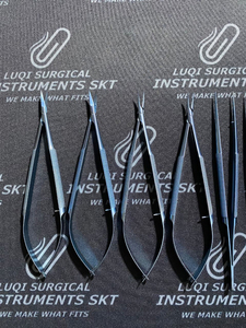 Ensemble d'instruments de microchirurgie en titane de haute qualité, kit de microchirurgie autoclavable, plateau de stérilisation en plastique, hôpital - Product Image 2