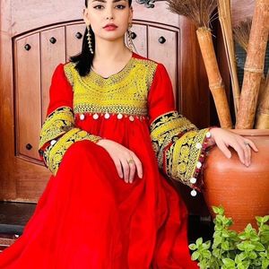 Vestido Kuchi étnico tribal Banjara de buen aspecto, vestido tradicional multicolor de fiesta Kuchi afgano/Pakistán, vestido Kochi 5513 - Product Image 2