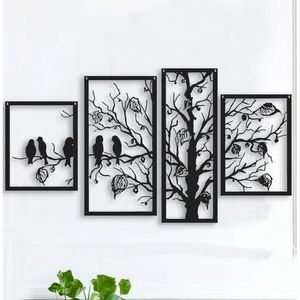 Colgante de pared de metal botánico Moderno con formas de hojas orgánicas ideales para pasillo o comedor de proveedor indio - Product Image 2