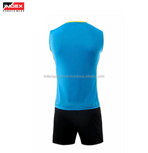 Conjunto de Camiseta de Voleibol Verde para Hombre INDEX, Cuello en V, Sin Mangas, Absorbe la Humedad, Uniforme Deportivo, Impresión Sublimada, Adulto - Product Image 2