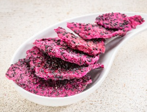 แก้วมังกรอบแห้งแบบนิ่มขนมมังสวิรัติเพื่อสุขภาพเส้นใยต่ำน้ำตาลต่ำ - Product Image 2