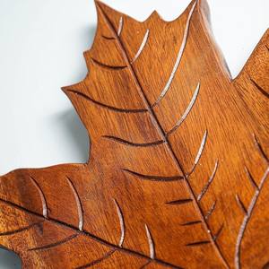 Wall Hanging Wooden Leaf Plaque <b>Arts</b> Wholesale Wood CNC Carving 3D <b>Art</b> From Vietnam Custom Design Accept - Product Image 4