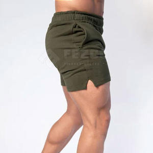 Short d'entraînement de sport à ceinture élastique à séchage rapide Short de fitness décontracté à motif solide Fabriqué au Pakistan - Product Image 5