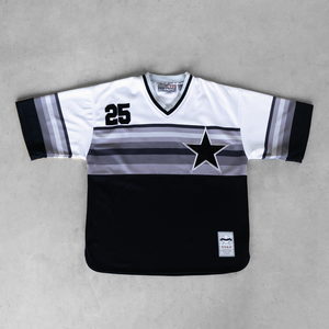 Camiseta de malla retro de fútbol americano de diseño personalizado al por mayor transpirable de secado rápido totalmente sublimación impresa Cultivo de gran tamaño - Product Image 1