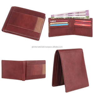 กระเป๋าสตางค์ผู้ชายหนังวัวนิ่มแบบพับสองชั้นสำหรับผู้ชายมีคุณสมบัติป้องกัน RFID และช่องใส่บัตร - Product Image 2