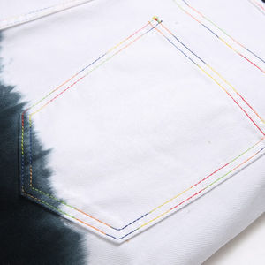 Latest Selling Summer Slim Fit Men's Washed Denim Shorts Trendy Casual OEM Trendy Shorts Pattern Type Solid - Product Image 5