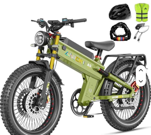 Bicicleta Eléctrica CHART TOPPING 5600W A9 Pr0 Max con Motor Dual, Batería de 60V 70/80ah, Velocidad Máxima de Más de 45 mph, Neumáticos Gruesos de 26 * 4.8 - Product Image 1