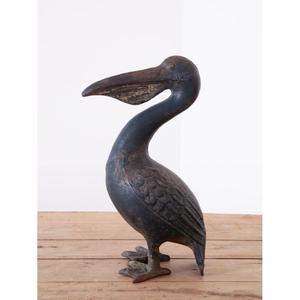 Estatua de pato esculpida para suministro de jardín pátina acabado verde acento patos escultura modelos al aire libre para Decoración - Product Image 5