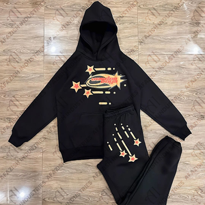 Ensembles de pantalons de survêtement à capuche en coton pour hommes sérigraphiés personnalisés Survêtements de jogging Streetwear Survêtements pour hommes et femmes - Product Image 2