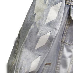 Chaqueta vaquera cómoda para hombre con estampado de logotipo personalizado 2024 con capucha tejida única Servicios OEM para la primavera - Product Image 6