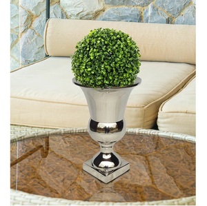 Vase à fleurs en métal de dernière conception finition martelée en or parfait pour la décoration de mariage et de salon Vase de table - Product Image 4