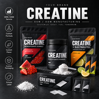 Créatine monohydrate micronisée, poudre ultra-fine 500 mesh, en vrac, pour boisson pré-entraînement