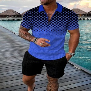 Qualité supérieure Tendance Hommes Été 2 Pièces Ensemble Élégant Chemise Décontractée Shorts Personnalisé Streetwear à un Prix - Product Image 3