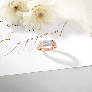 Bague de fiançailles en diamant pour homme Loyal Crest - Product Image 1