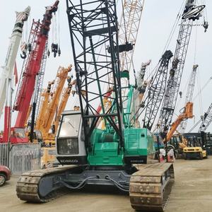 Grue sur chenilles hydraulique d'occasion Kobelco7055 55 tonnes, flèche en treillis de 51,8 m max, marque japonaise d'origine, faible nombre d'heures, certifiée CE - Product Image 5