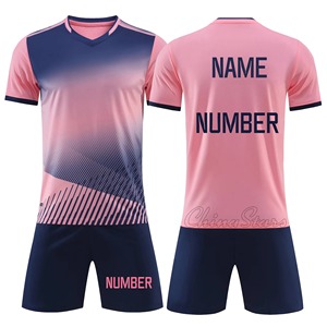Ensemble de maillots de football personnalisés pour les matchs des hommes Kits d'équipe d'entraînement des athlètes Shorts avec poche Maillots de sport pour enfants et adultes - Product Image 2