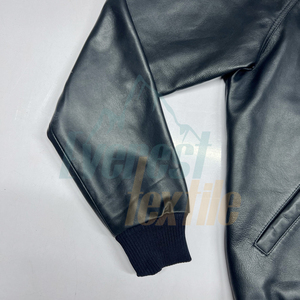 Chaqueta Clásica de Piel de Oveja para Hombre, Estilo Urbano, Cuello Mao, Cierre de Cremallera, Transpirable, Impermeable, Reversible - Product Image 5