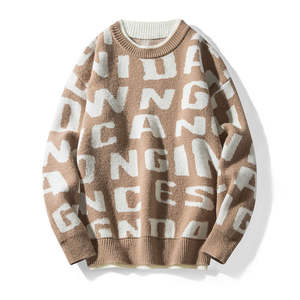 Nouveau design 2024 hommes pull mode pull tricoté tenue décontracté pull ample automne hiver extérieur hauts vêtements - Product Image 6