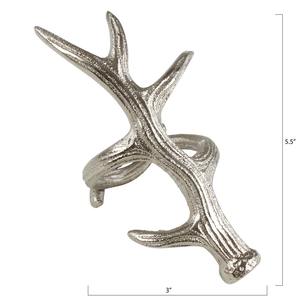 Anneaux de serviette en métal au design élégant de cerf en argent pour la décoration de table de luxe, la décoration festive et l'accueil formel - Product Image 3