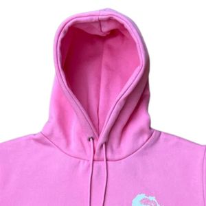 Survêtement Rose Unisexe Coton Poly Mélange Sweat À Capuche Jogger Ensemble Sérigraphie Logo Premium Casual Wear Confortable Streetwear - Product Image 4