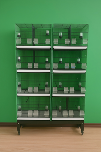 <span class=keywords><strong>Cage</strong></span> à oiseaux empilable en stock, grande <span class=keywords><strong>cage</strong></span> de reproduction pour oiseaux, <span class=keywords><strong>cage</strong></span> en métal pour perroquets, volière extérieure, <span class=keywords><strong>cage</strong></span> à pigeons mobile - Product Image 4