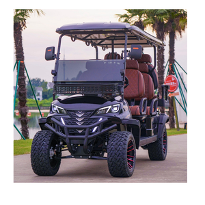 Carrito de golf eléctrico de 6 plazas con motor de 5kW y batería de 72V Construcción de acero y diseño elevado Buggy de 4 plazas - Product Image 3