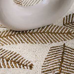 Juego de Manteles Individuales Bohemios Hechos a Mano con Hojas de Palma, Posavasos Cuadrados Ecológicos para Decoración del Hogar y Uso en Restaurantes, Hechos de Resina Epoxi - Product Image 3