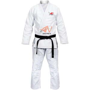 Prix bon marché unisexe Jiu Jitsu BJJ Gi uniformes Arts martiaux uniforme Bjj Gi costumes léger uni blanc Jiu Jitsu Kimono - Product Image 4