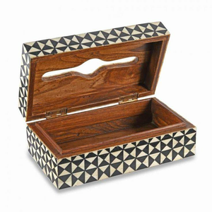 Bone Inlay Decorative Napkin Holder and Tissue Box Holder for Home Top <b>Tabletop</b> Home Decoration - Product Image 1