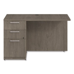 Alera Seville Series AE1NZK-UF2448R Retour de bureau gauche 48 pouces. X 24 pouces X 29 In. Noix de Grenoble avec piédestal - Product Image 3