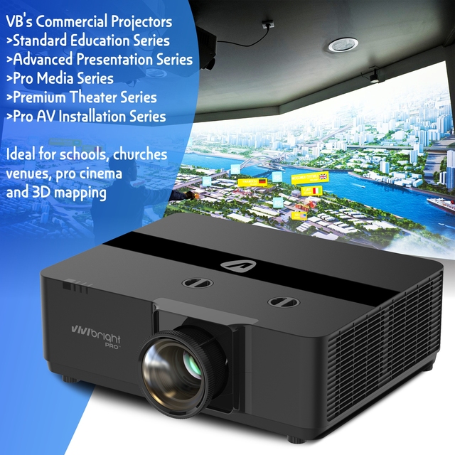 VIVIBRIGHT KD2000UCST Laser Educational Projector with 4K DLP Clarity, Ideal for Schools, Institutes and Digital Classrooms