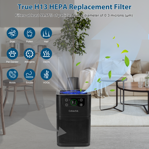 Purificateur d'air Cobectal ZQ3000A 3-en-1 pour petite pièce 600 pieds³ élimine la poussière et la fumée avec filtre HEPA Accessoire de - Product Image 3