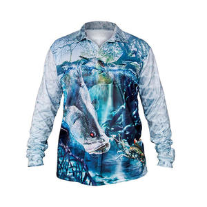 Polos de pesca pescadores y camisas de pesca Spf 50 secado rápido 100% poliéster moda casual - Product Image 3