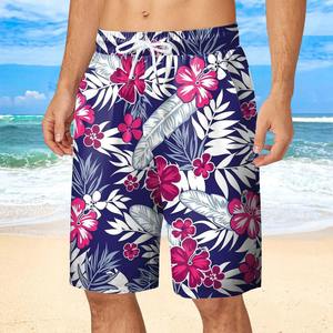 Pantalones cortos de surf para playa hawaiana divertidos para hombre, ropa deportiva popular de poliéster 100% para vacaciones de verano, ropa ventilada fresca - Product Image 6